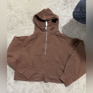 lululemon athletica Brown Zip-Up Sweater